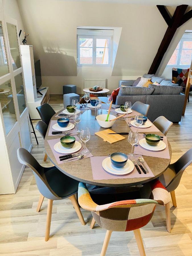 L'Envolee Alsacienne - Magnifique Appartement En Duplex Ostheim Exteriör bild