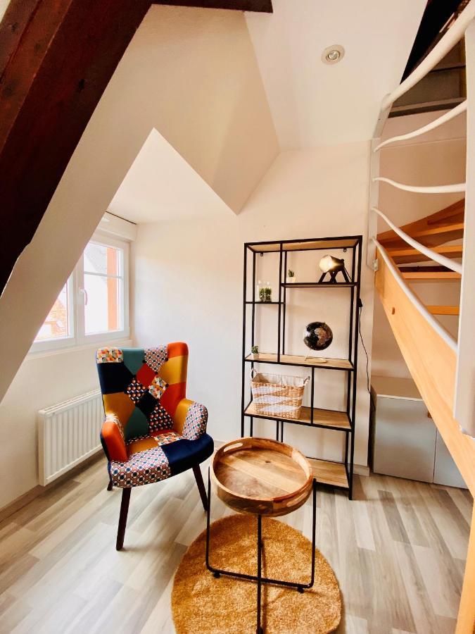 L'Envolee Alsacienne - Magnifique Appartement En Duplex Ostheim Exteriör bild